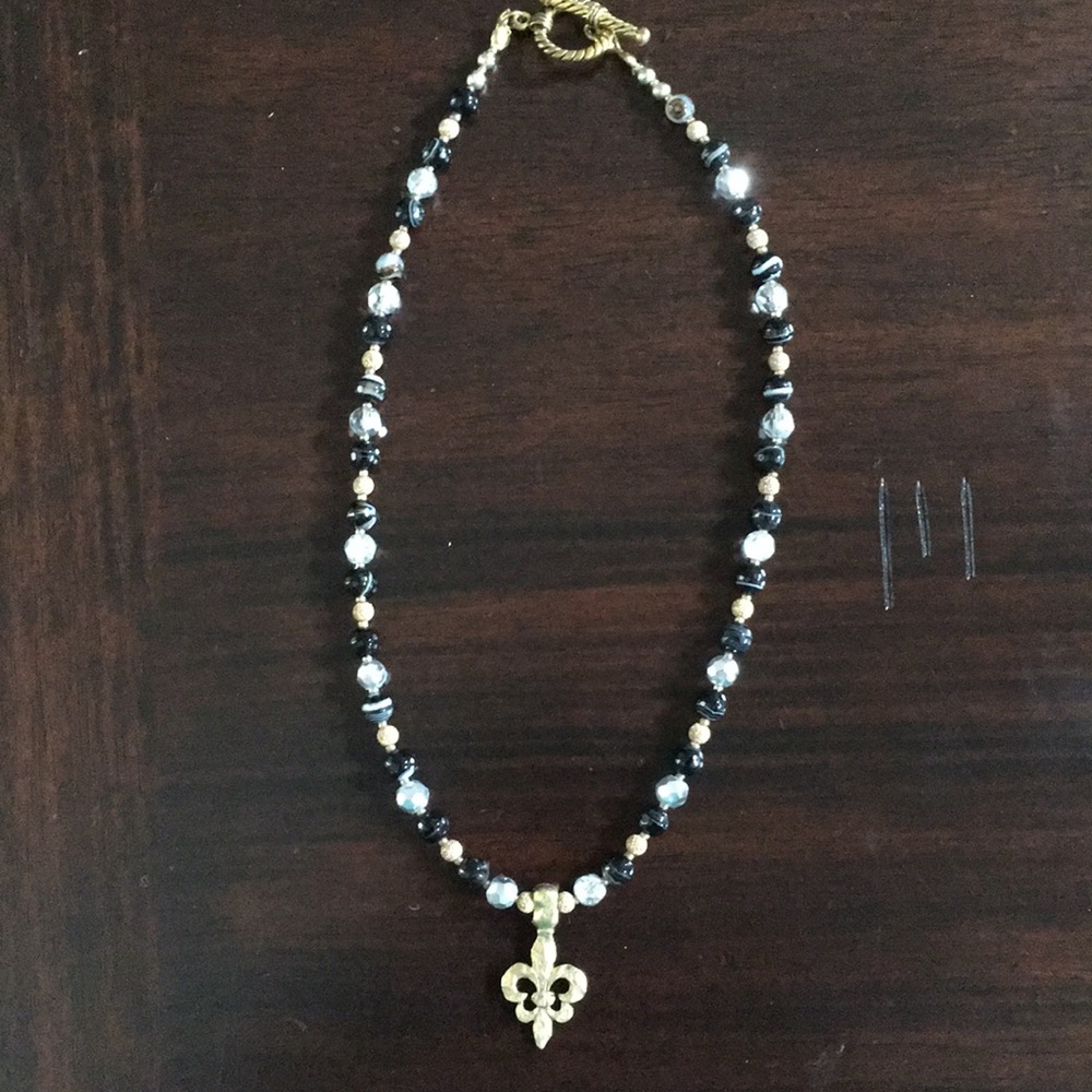 Fleur de lis necklace